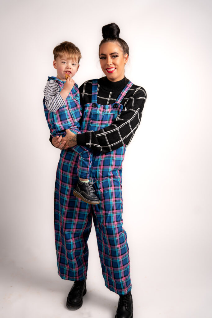 Amy Revell with son Leo, who achieved the Kindred Clothing Award at SCQF level 5