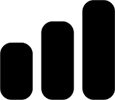 A graphic of icon bars, to signify the ascending SCQF levels