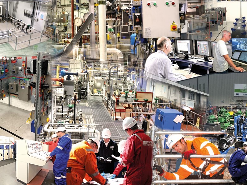ASET photo montage of people working in the oil and gas sector