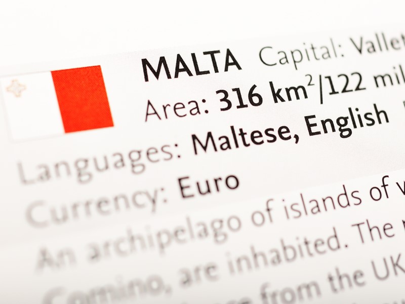 Description of Malta in encyclopedia