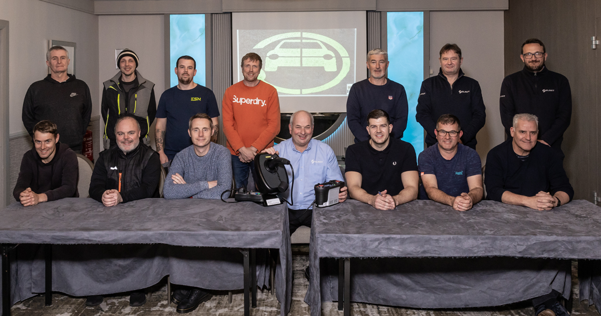 Group shot of participants on SELECT EV charge point installation course