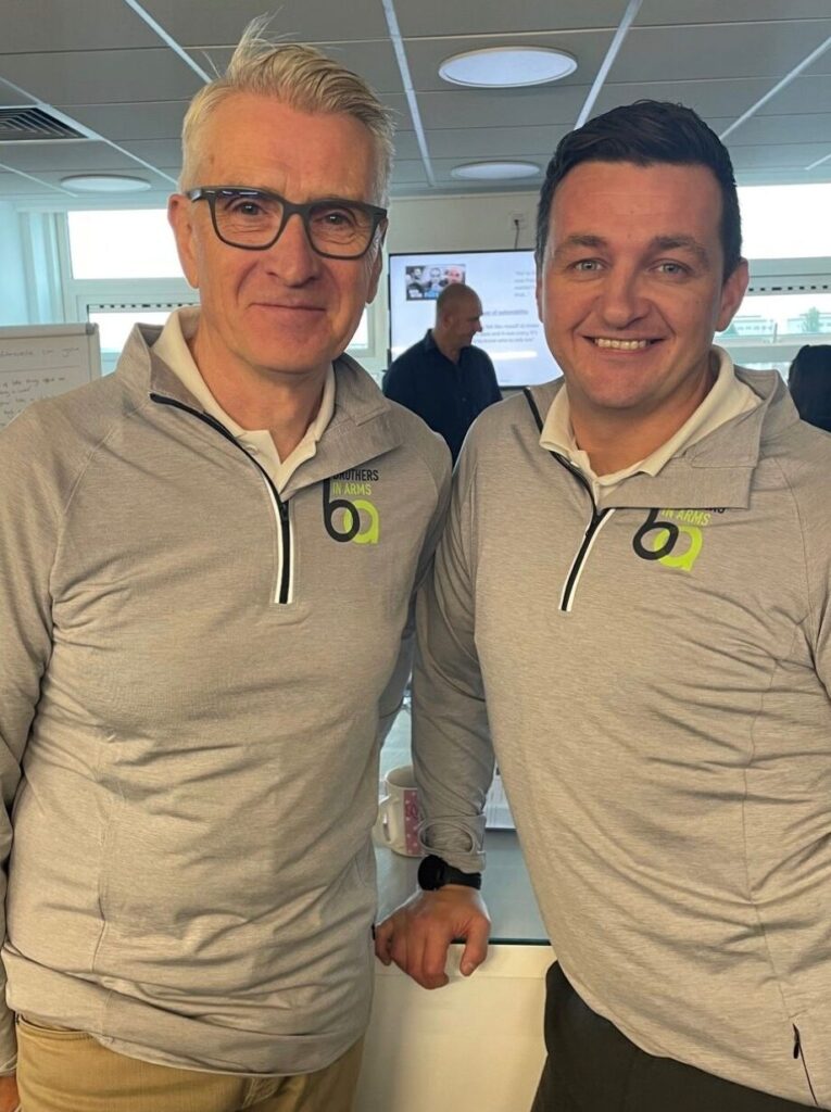 Brothers in Arms duo Gary Goldie and ??? who have had their qualifications credit rated to the SCQF