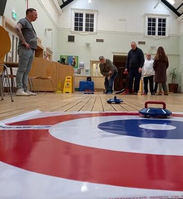 Airdrie Menspace members take part in curling