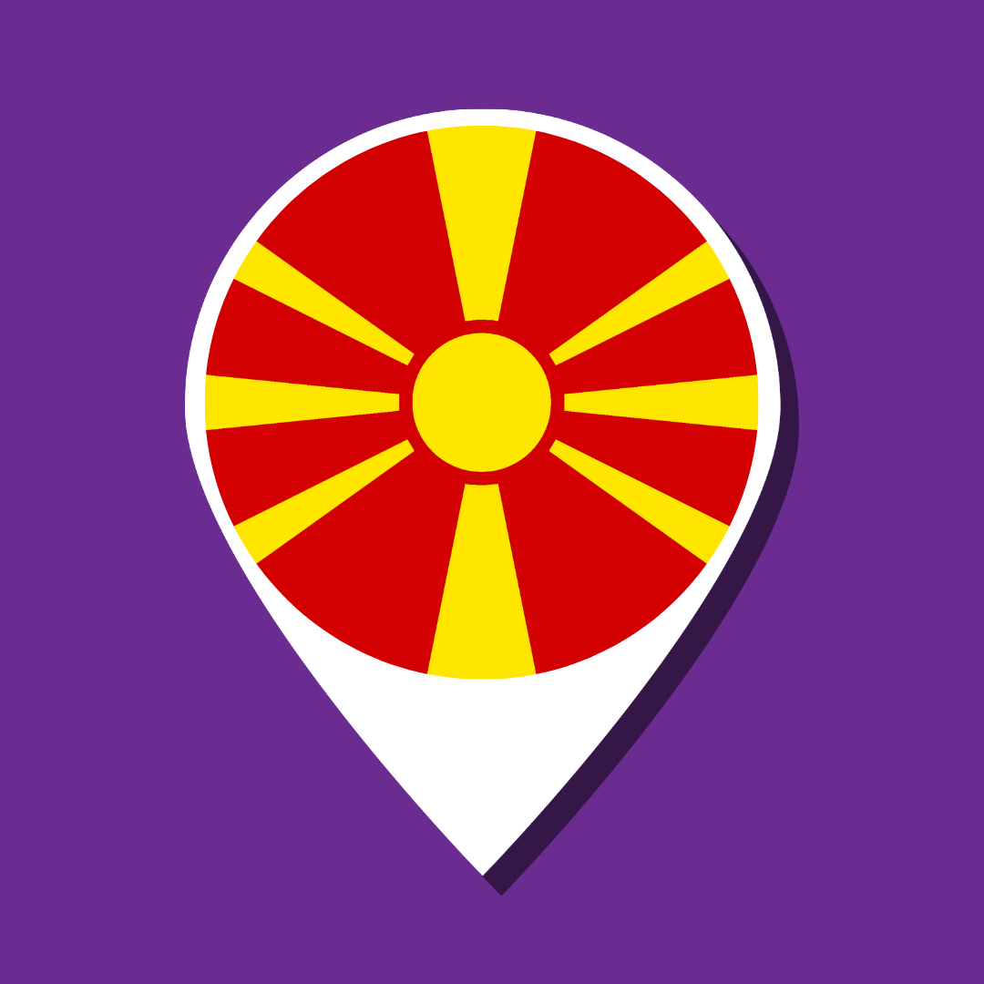 North Macedonia flag