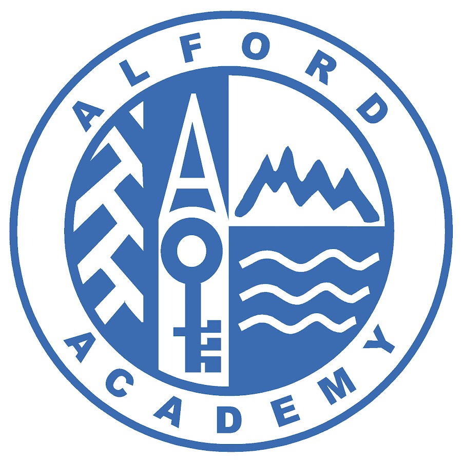 Alford Academy logo. The school is a bronze SCQF Ambassador school